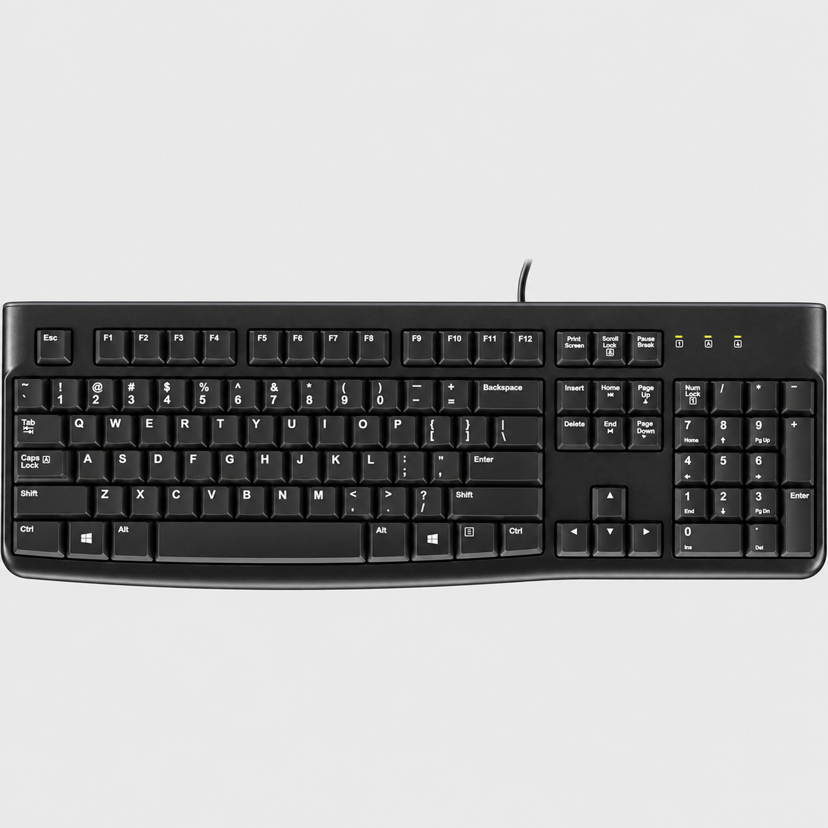 Clavier Filaire Usb Pleine Taille À Touches Silencieuses