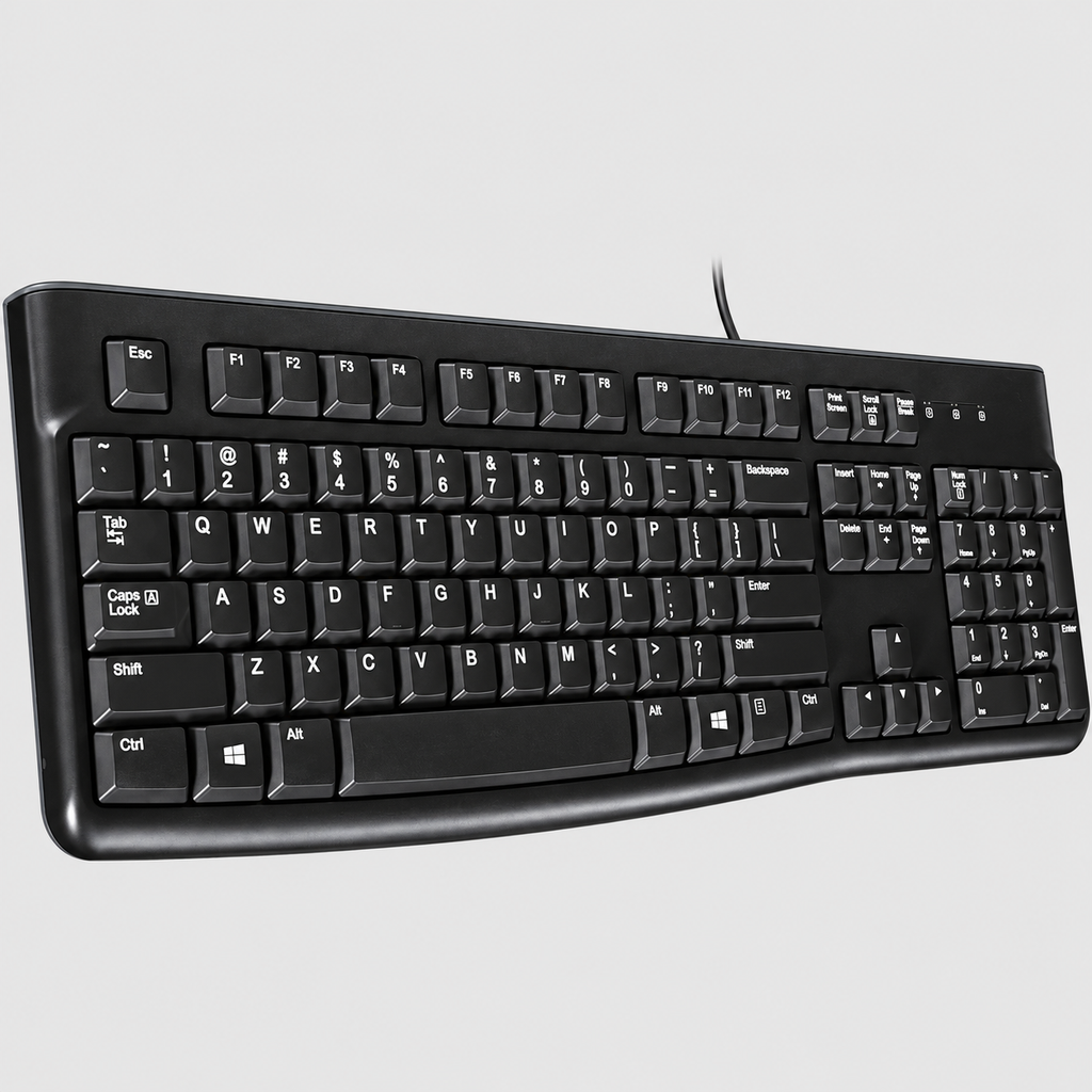 Clavier Filaire Usb Pleine Taille À Touches Silencieuses