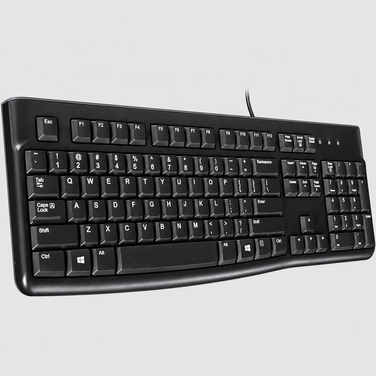 Clavier Filaire Usb Pleine Taille À Touches Silencieuses