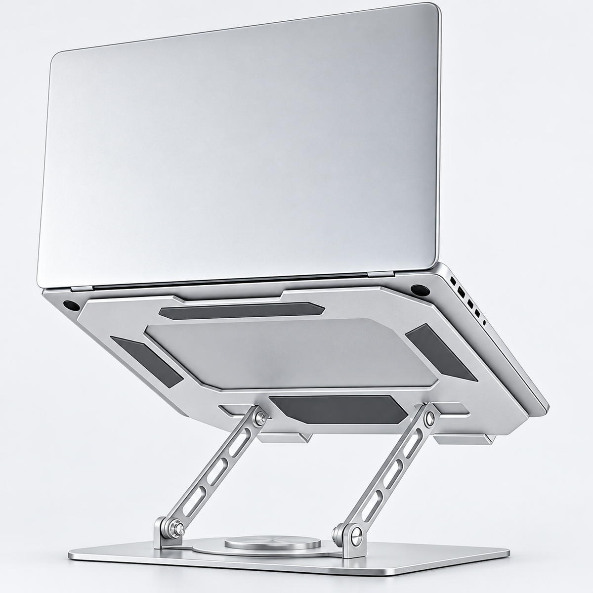 Support D’ordinateur Portable Pliable Rotatif À 360° En Acier Plein